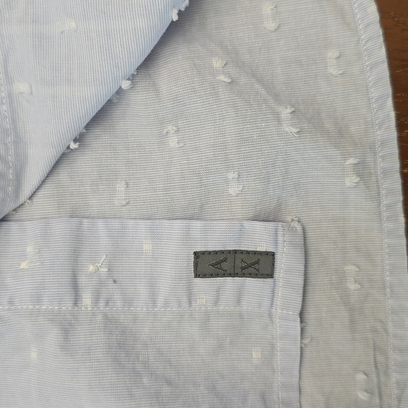 A/X ARMANI EXCHANGE Light Blue Men's M Shirt light Blue Long Sleeve - Picture 3 of 7